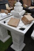 *One White Electric Garden Water Features