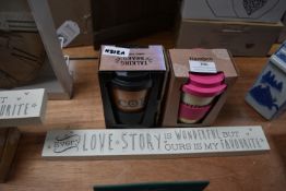 Two Travel Mugs, and a 