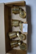Set of Four Brass Furniture Castors