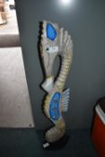 Carved Wooden Painted Seahorse