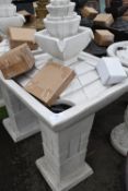 *One White Electric Garden Water Features