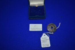 Hallmarked Sterling Silver Brooch - Edinburgh 1957
