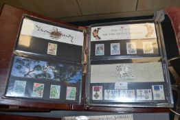 Album of 1990's Royal Mail Presentation Stamp Pack