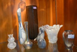 Studio Glass Vases etc. Including Stelvia