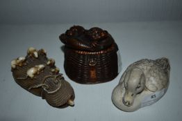 Three Resin Eastern Style Ornaments
