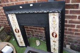 Reproduction Tiled Cast Iron Fire Surround