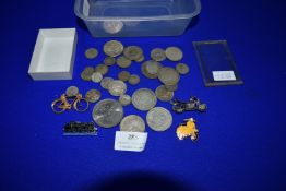 Vintage Coinage and Enamel Transport Badges etc.
