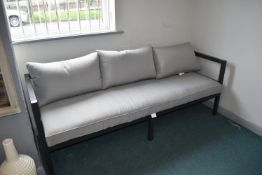 *Three Seat Metal Framed Bench