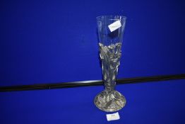 Vase with Metal Floral Design