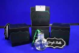 *Four Hotham’s Cardamon Gin 5cl Christmas Baubles with Packaging