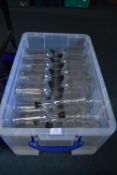 *Storage Box Containing 70cl Glass Bottles with Stoppers
