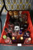 *Fourteen Part Bottles of Assorted Alcohol, plus Decorative Empties