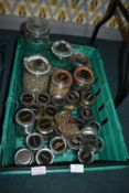 *Assorted Glass Storage Jars Containing Botanicals