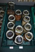 *Eleven Extra Large Glass Storage Jars Containing Botanicals