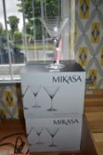*Seven Mikasa Martini Glasses