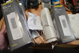 Three Challenge Mini Tower Fans (salvage)