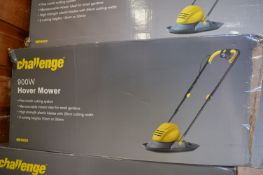 Three Challenge Hover Electric Lawnmowers (salvage)