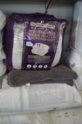 Slumberdown King Size Heated Under Blanket, Silentnight Mattress Protector, and Bathmats