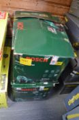 Two Bosch Rotak 37x14 Ergo Electric Lawnmowers (salvage)