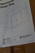Three Flatpack Apartment Under Sink Cabinets