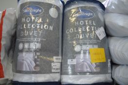 Two Silentnight 4.5 tog Double Duvets