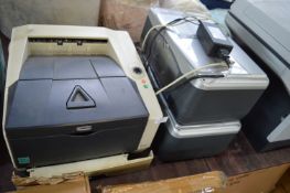 Two HP and One Kyocera Printers