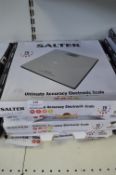 Six Salter Electronic Scales