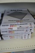 Six Salter Electronic Scales