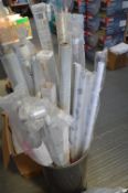Bucket of Curtain Poles and Blinds