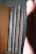 Four Assorted ~200cm wide Rolls of Vinyl Offcuts