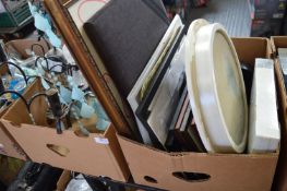 Three Boxes of Glasses, Light, and Pictures