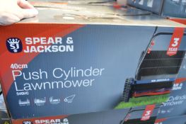 Two Spear & Jackson 40cm Cylinder Lawnmower (salvage)