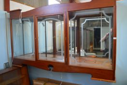 Wall Mounted Glazed Display Cabinet 80”x16” (buyer to remove)