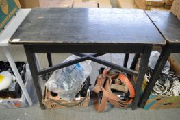 Black Painted Side Table 90x49cm x 75cm