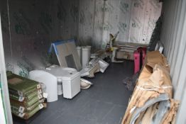 Contents of Container No.113 to Include Toilets, Baths, Floor Tiles, Sinks, etc.