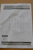 Four Flatpack Two Door Mirrored Bathroom Cabinet