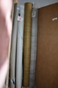 Four Assorted ~200cm wide Rolls of Vinyl Offcuts
