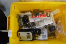 Tub of Locks, Padlocks, etc. (Most with Keys)