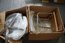 Three Boxes of Stool and Chair Parts