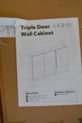 Flatpack Triple Door Wall Cabinet