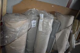 Eight Assorted ~100cm wide Rolls of Offcuts