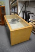 Shop Counter with Glazed Top and Drawer Under 32”x60” x 29” tall