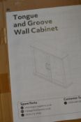 Three Flatpack Tongue & Groove Wall Cabinet