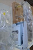 Corner Shower Shelf, Toilet Roll Holder, Shaving Mirror, Door Hanger, etc.