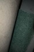 5m wide Roll of Mid Green Carpet
