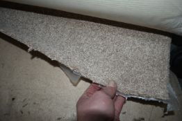 4m wide Roll of Pale Brown Carpet