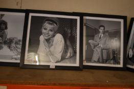 Five Black & White Photo Prints of Famous People