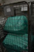 *Cage of Bags Containing Clean White Towels (cage included)