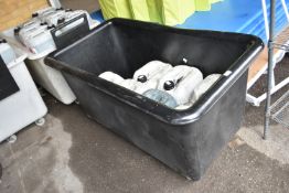 *Black Bottle Bin on Wheels 130x75cm x 72cm tall