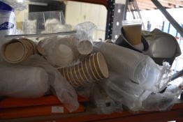 Quantity of Disposable Cups, Food Trays, etc.